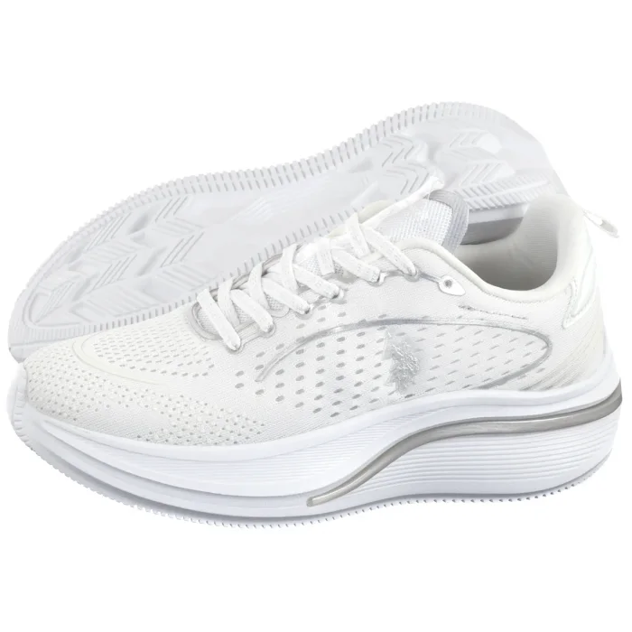 Sneakersy U.S. Polo Assn. Claude004 WHI-SIL01 CLAUDE004W/5MY1 – zdjęcie 1