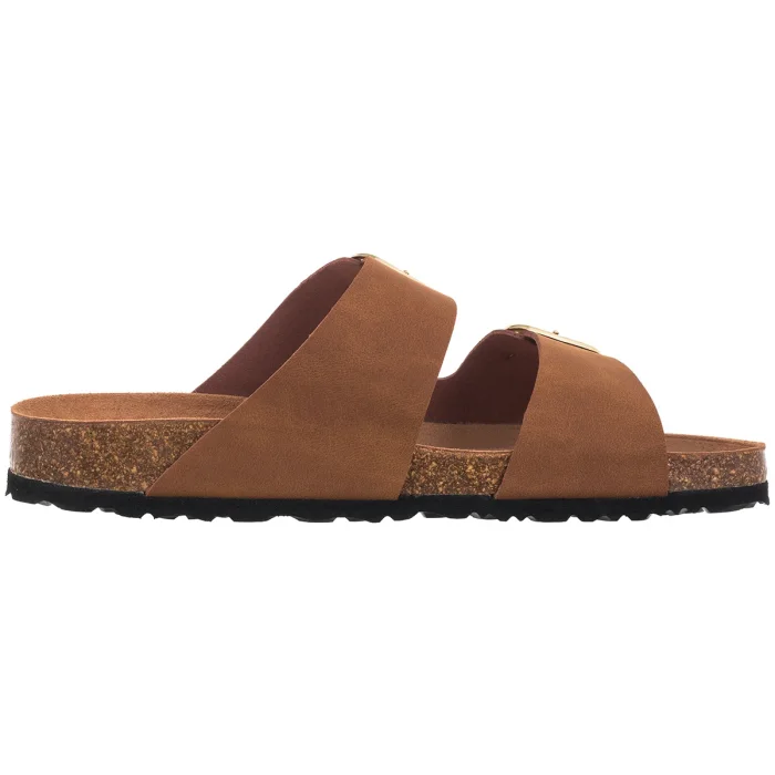 Klapki Tamaris Brązowe 1-27503-42 307 Cognac Nubuk – zdjęcie 3