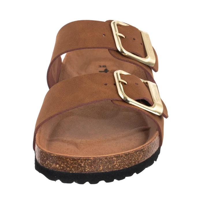 Klapki Tamaris Brązowe 1-27503-42 307 Cognac Nubuk – zdjęcie 4
