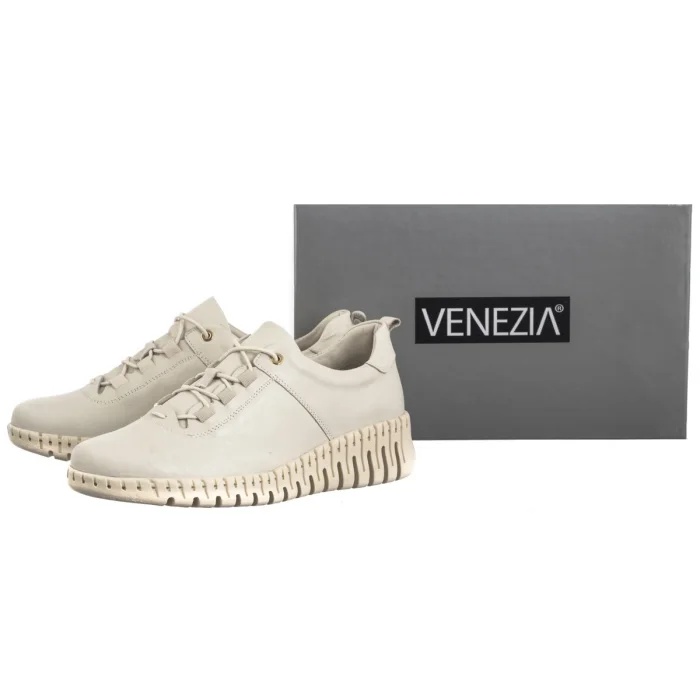 Półbuty Venezia Beżowe B069LEWHOSP043 – zdjęcie 8