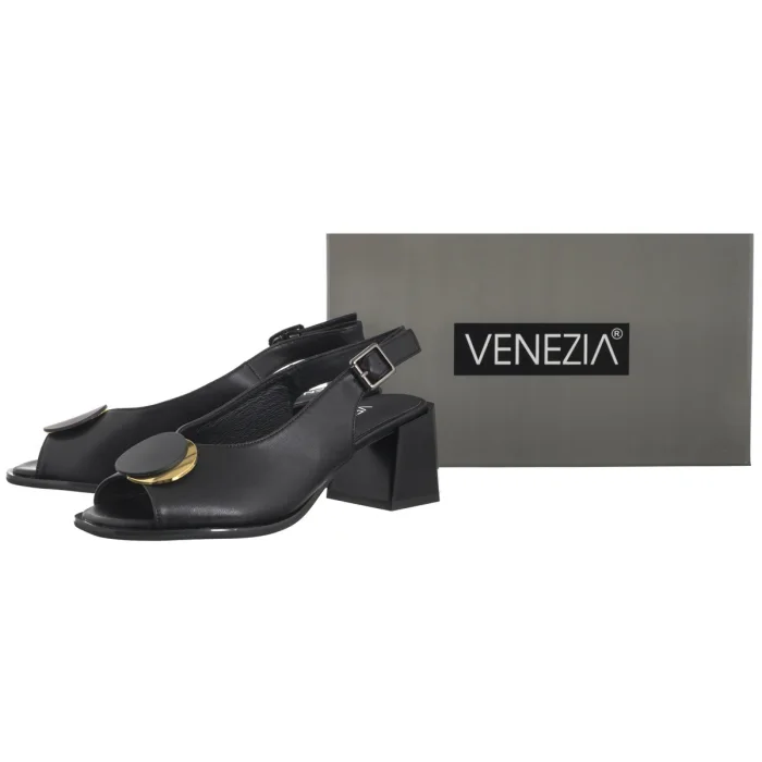 Sandały Venezia Czarne G067LEBLOBS006 – zdjęcie 8