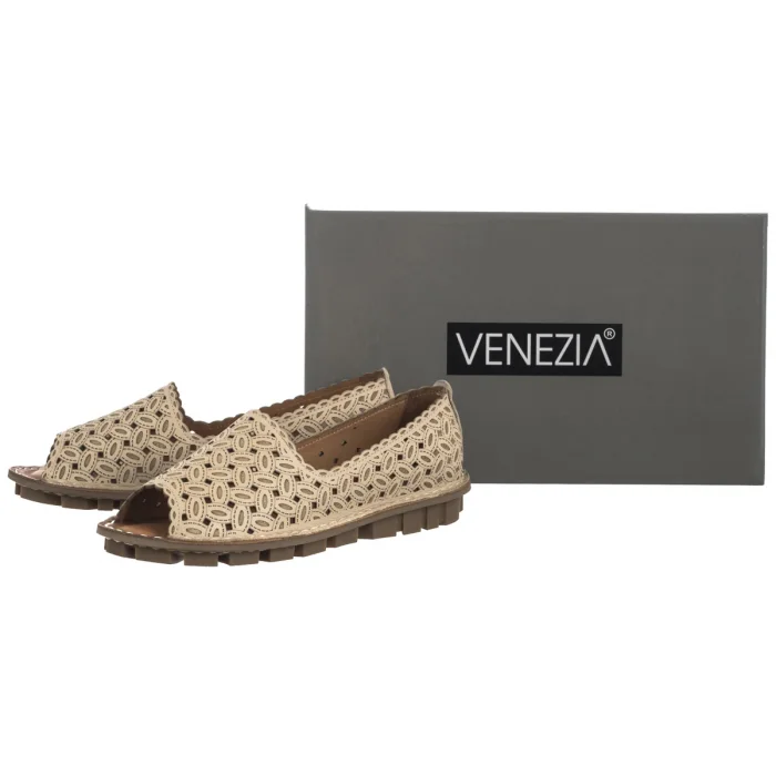 Półbuty Venezia Beżowe E137LEBEOBM029 – zdjęcie 8