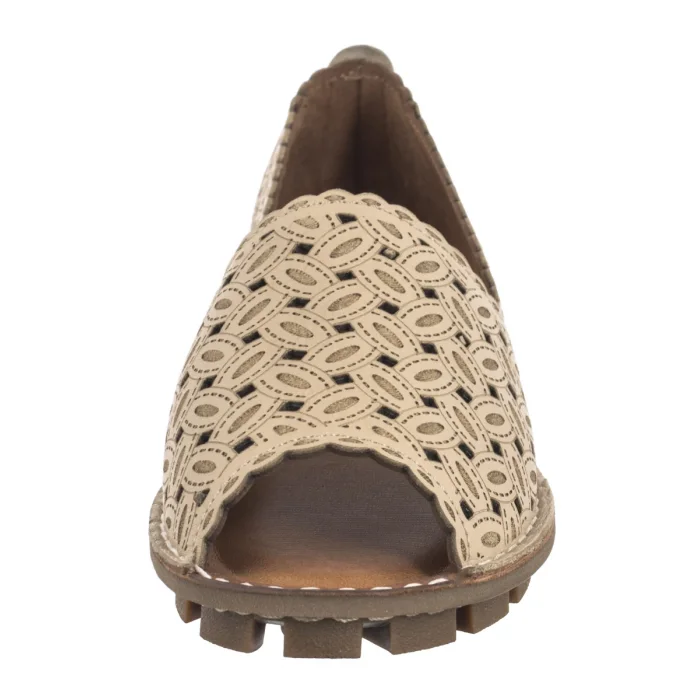 Półbuty Venezia Beżowe E137LEBEOBM029 – zdjęcie 4