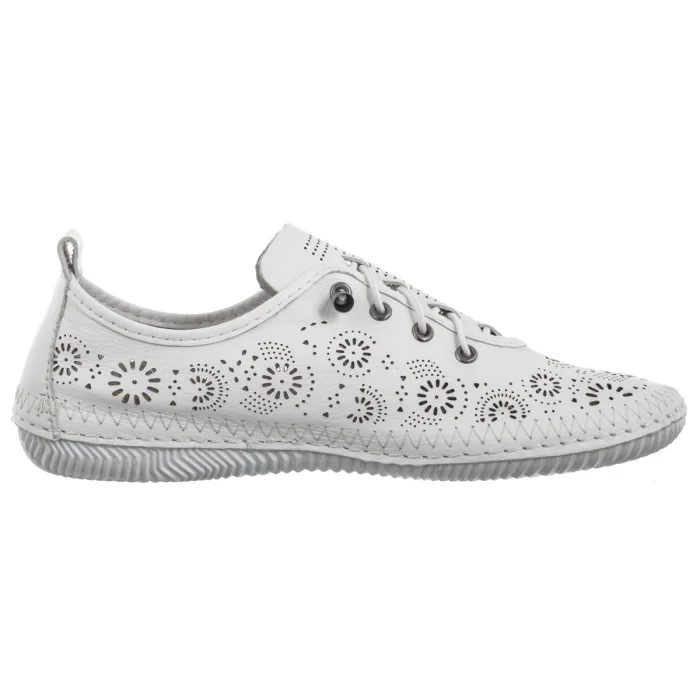 Półbuty Venezia Białe Ażurowe R164LEWHOSP047 – zdjęcie 3
