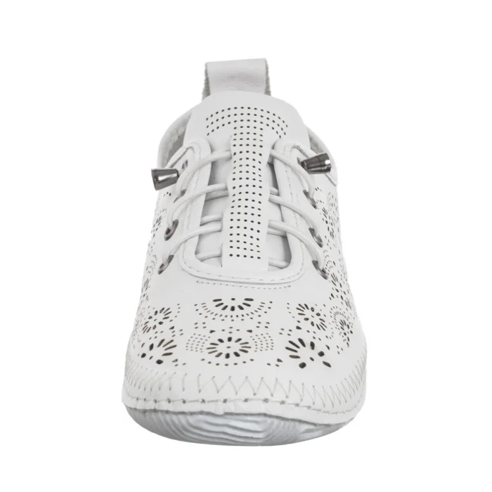 Półbuty Venezia Białe Ażurowe R164LEWHOSP047 – zdjęcie 4