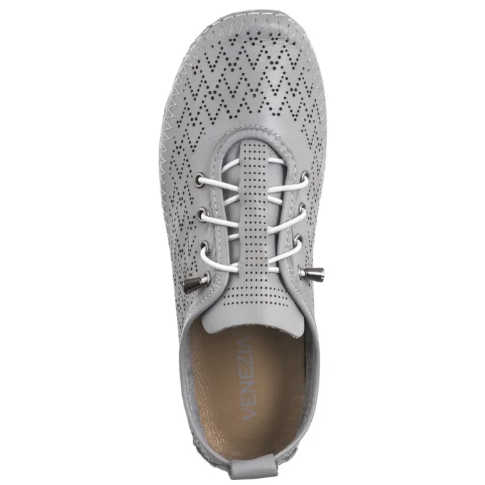 Półbuty Venezia Szare Ażurowe R165LEGEOSP047 – zdjęcie 6