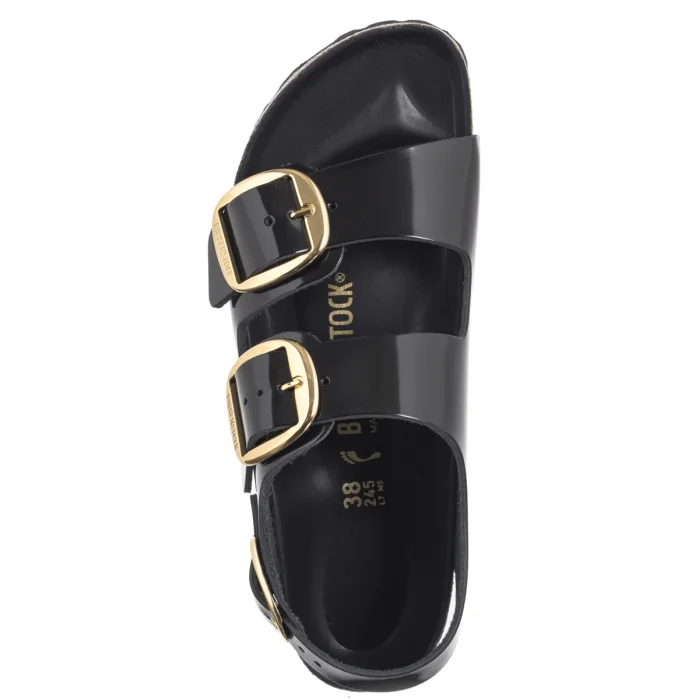 Sandały Birkenstock Milano Big Buckle High-Shine Black 1024211  – zdjęcie 6