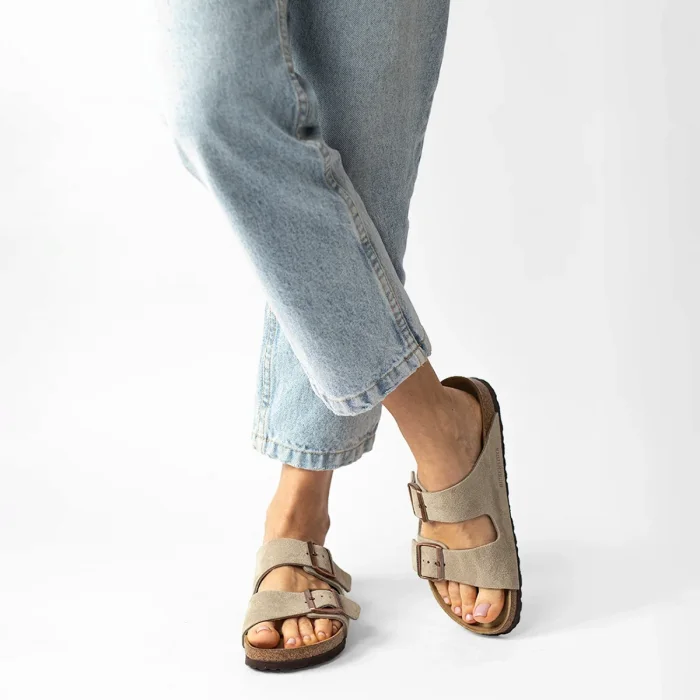 Klapki Birkenstock Arizona BS Soft Footbed Taupe 0951303 – zdjęcie 3