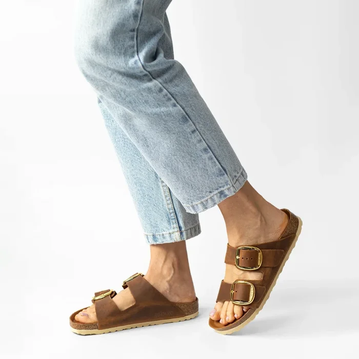 Klapki Birkenstock Arizona Big Buckle Cognac 1011073 – zdjęcie 3