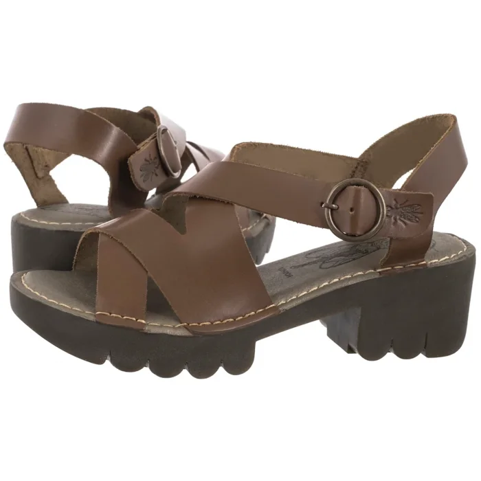 Sandały FLY London Eria Bridle Camel P801536002 – zdjęcie 1