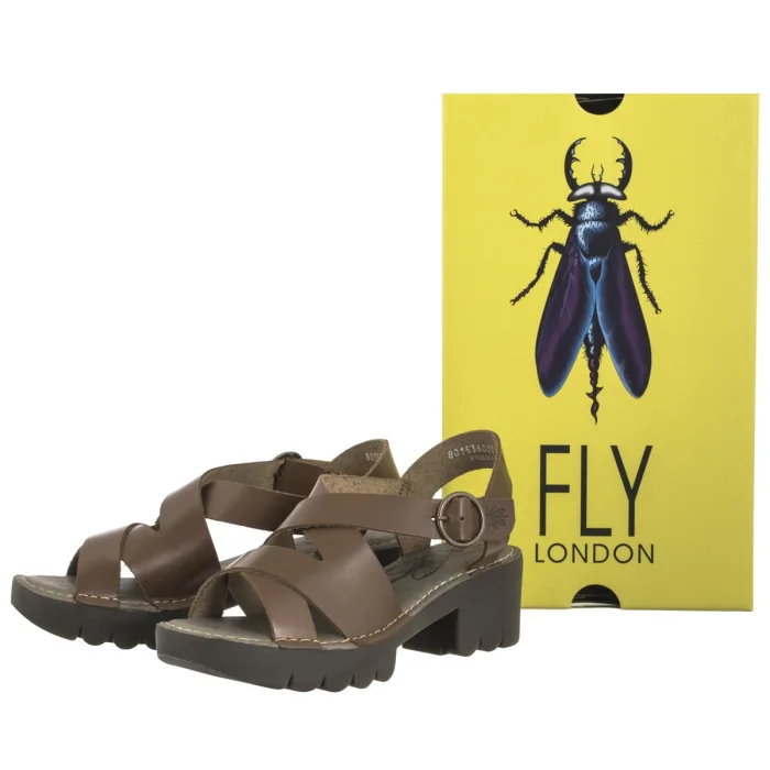 Sandały FLY London Eria Bridle Camel P801536002 – zdjęcie 8