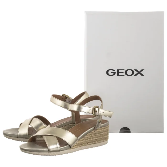 Sandały Geox D Ischia Corda C Lt Gold D02HHC 000CF C2012 – zdjęcie 8