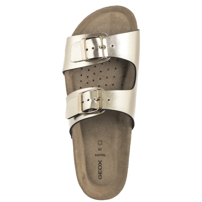 Klapki Geox D Brionia L Lt Gold D35LSL 000BN C2012 – zdjęcie 6