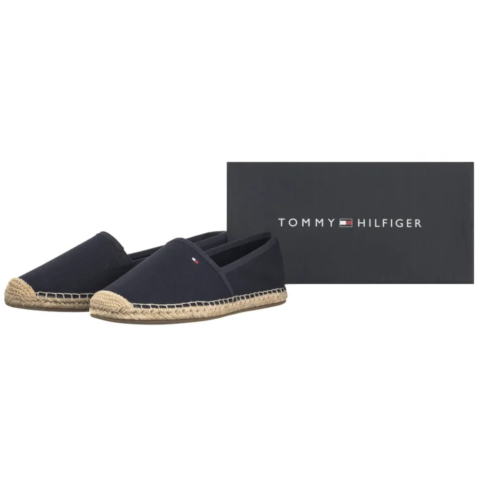 Espadryle Tommy Hilfiger Flag Canvas Espadrille Space Blue FW0FW08541 DW6 – zdjęcie 9