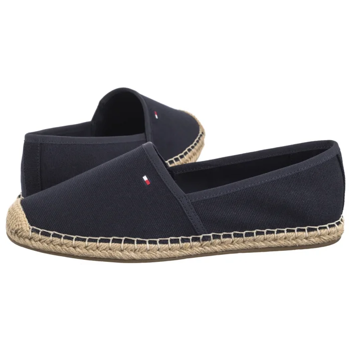 Espadryle Tommy Hilfiger Flag Canvas Espadrille Space Blue FW0FW08541 DW6 – zdjęcie 1