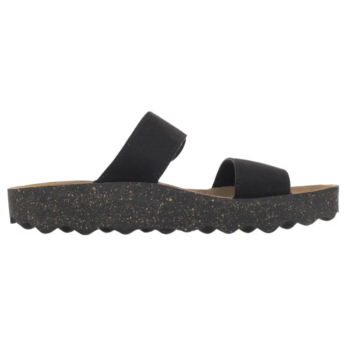 Klapki Asportuguesas Coly L Eco Sued Black P018225000 – zdjęcie 3