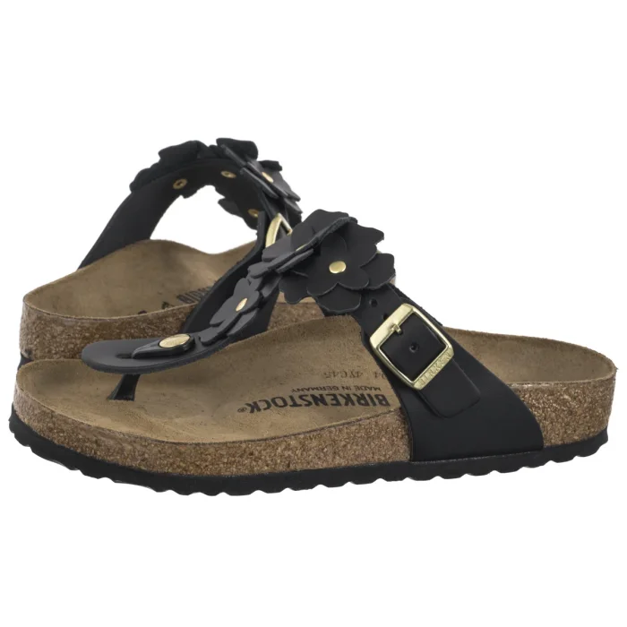 Japonki Birkenstock Gizeh Flower Embellishment Black 1026693 – zdjęcie 1