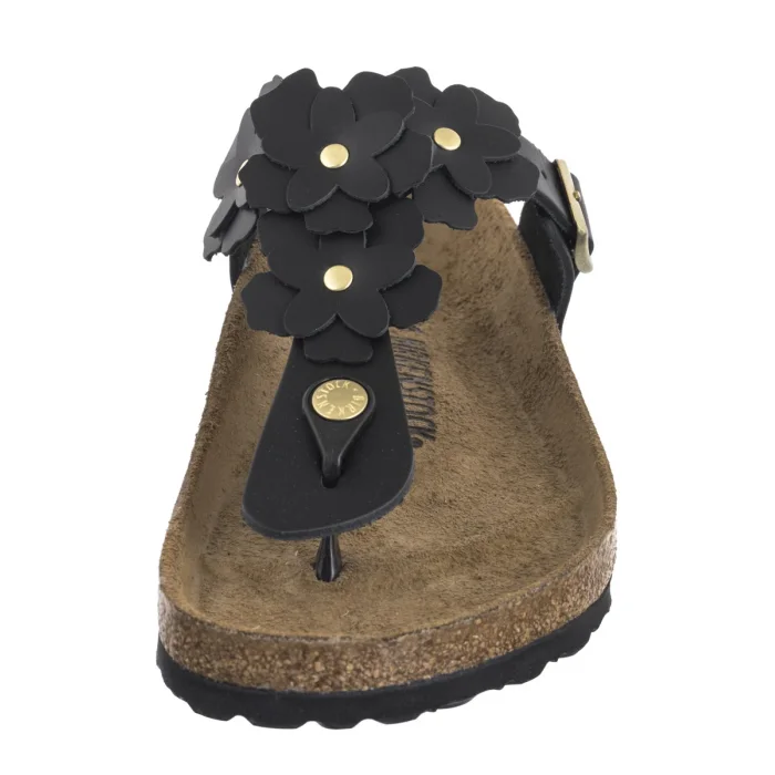 Japonki Birkenstock Gizeh Flower Embellishment Black 1026693 – zdjęcie 4