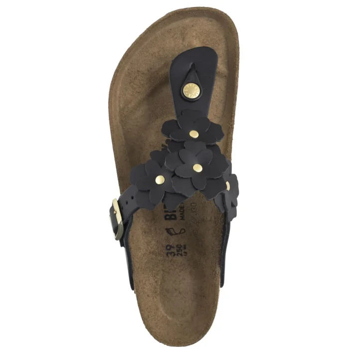 Japonki Birkenstock Gizeh Flower Embellishment Black 1026693 – zdjęcie 6