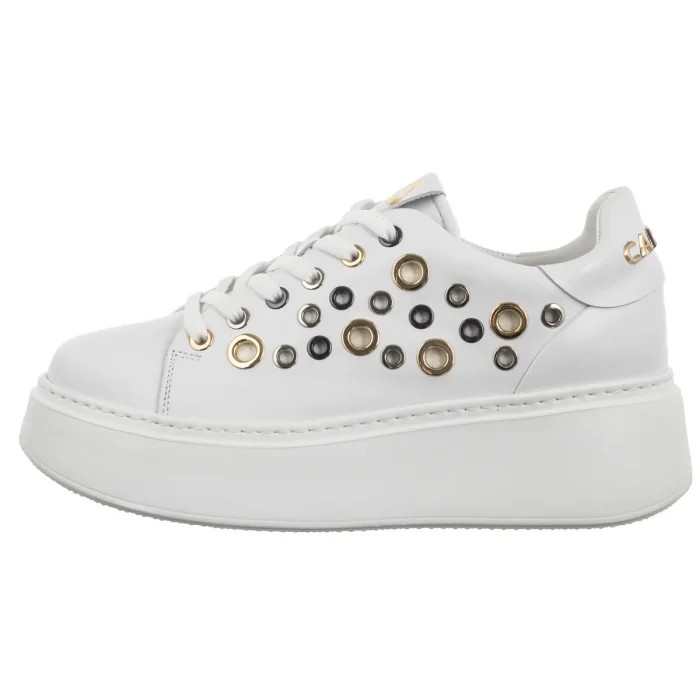 Sneakersy Carinii Białe B10047__-L46-000-000-F69 – zdjęcie 2