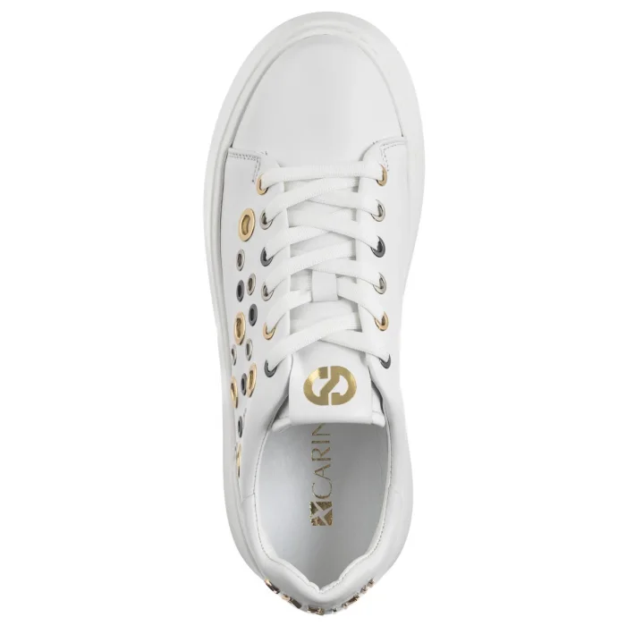 Sneakersy Carinii Białe B10047__-L46-000-000-F69 – zdjęcie 6