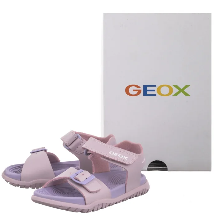 Sandałki Geox J Sandal Fusbetto G. A Lt Pink/Lilac J35HQA 000BC C8057 – zdjęcie 8
