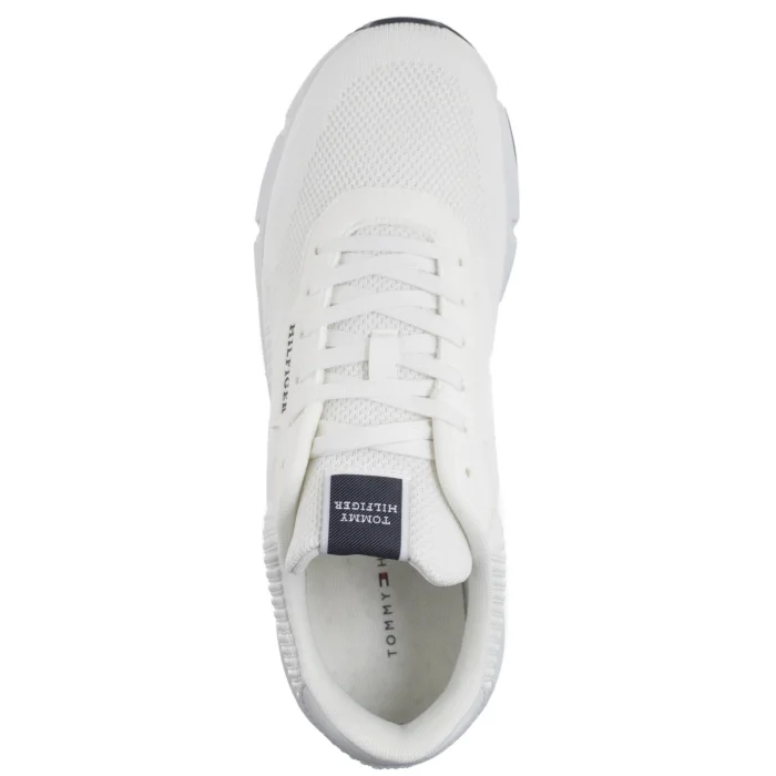 Sneakersy Tommy Hilfiger Lightweight Rwb Knit White FM0FM05423 YBS – zdjęcie 7