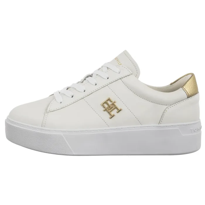 Sneakersy Tommy Hilfiger Platform Court Sneaker Metallics White FW0FW08648 YBS – zdjęcie 3