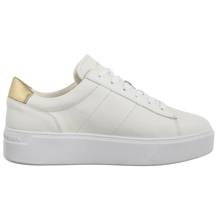 Sneakersy Tommy Hilfiger Platform Court Sneaker Metallics White FW0FW08648 YBS – zdjęcie 4