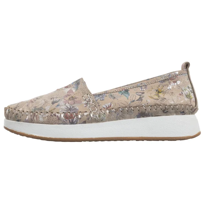 Półbuty Venezia Beżowe w Kwiaty E124NUBEOBM029 – zdjęcie 2