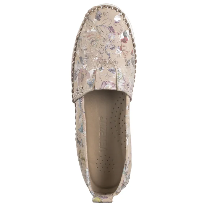 Półbuty Venezia Beżowe w Kwiaty E124NUBEOBM029 – zdjęcie 6
