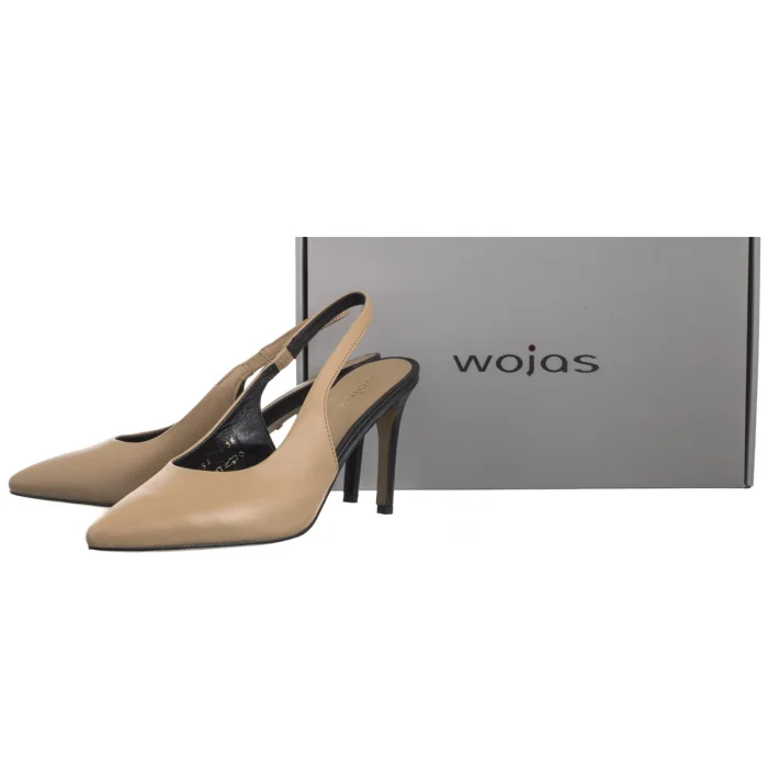 Szpilki Wojas Beżowe 35165-54 – zdjęcie 8