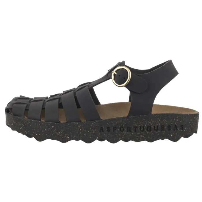 Sandały Asportuguesas Calix L Eco Nubu Black P018277000 – zdjęcie 2