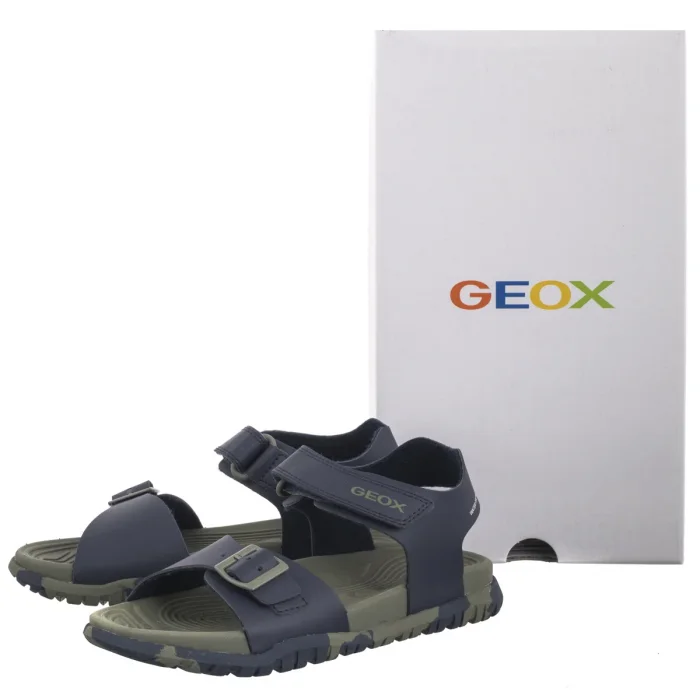 Sandałki Geox J Sandal Fusbetto B. A Navy/Military J35HMA 00054 CF4A3 – zdjęcie 8