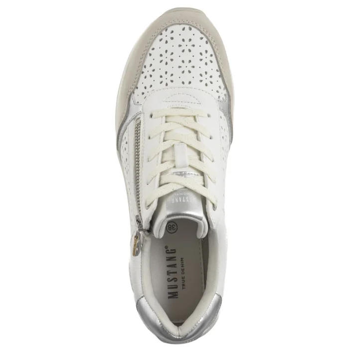 Sneakersy Mustang Białe 1487-303-121 – zdjęcie 6