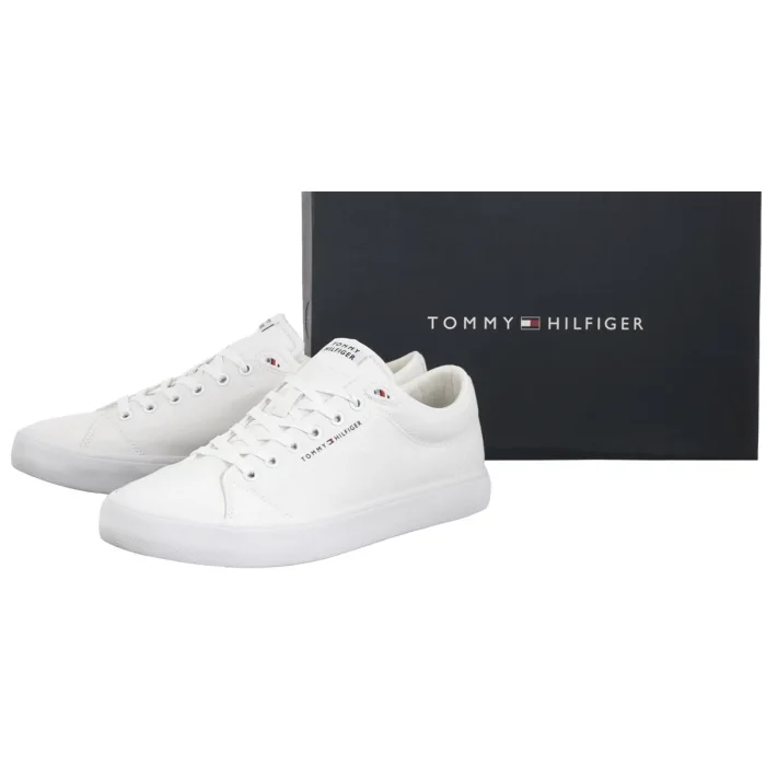 Tenisówki Tommy Hilfiger TH Hi Vulc Low Core Canvas White FM0FM05396 YBS – zdjęcie 8