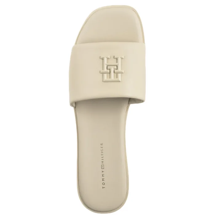 Klapki Tommy Hilfiger TH Logo Hardware Leather Mule Muslin FW0FW08806 ACJ – zdjęcie 5