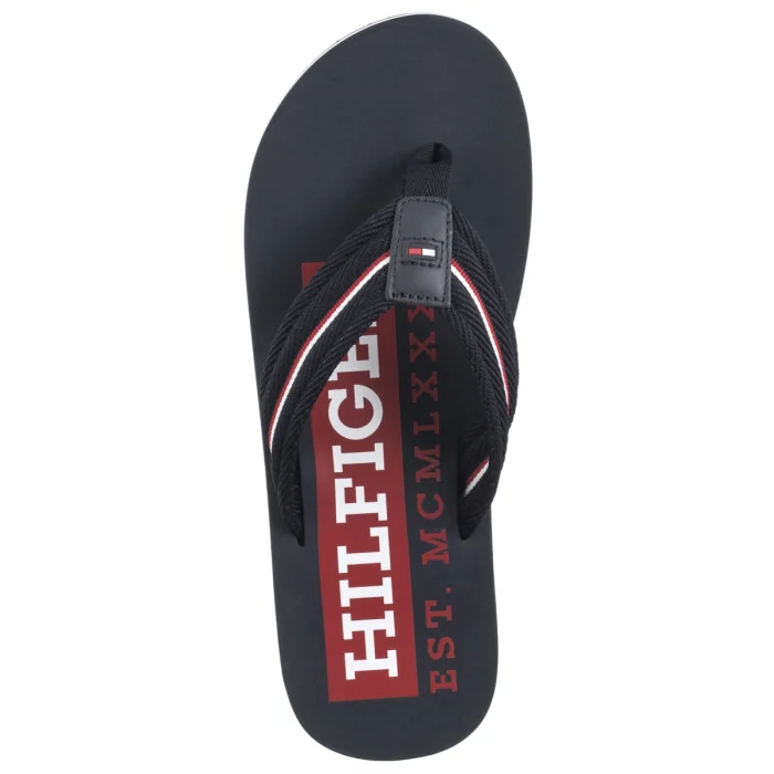 Japonki Tommy Hilfiger Corporate Hilfiger Beach Sandal Desert Sky FM0FM05436 DW5 – zdjęcie 6