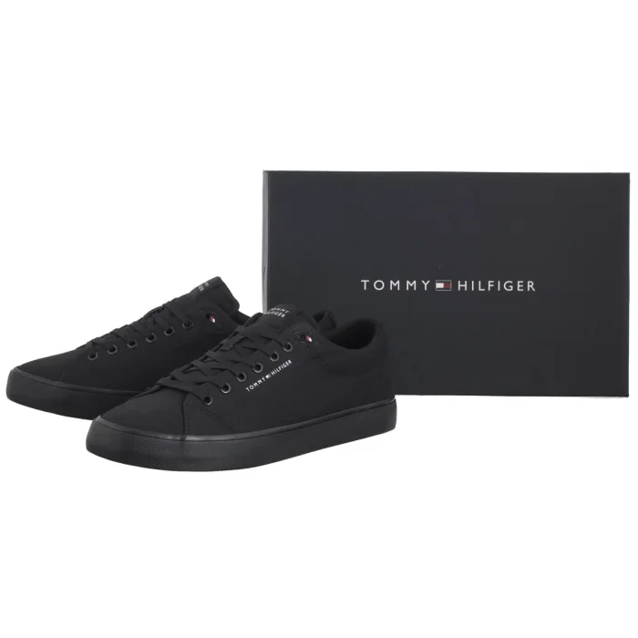 Tenisówki Tommy Hilfiger TH Hi Vulc Low Core Canvas Black FM0FM05396 BDS – zdjęcie 8