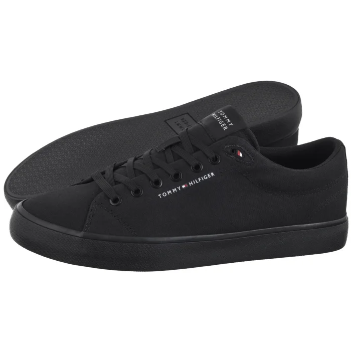 Tenisówki Tommy Hilfiger TH Hi Vulc Low Core Canvas Black FM0FM05396 BDS – zdjęcie 1