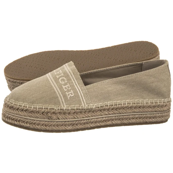 Espadryle Tommy Hilfiger Denim Platform Espadrille Horsedish FW0FW08543 ACC – zdjęcie 1