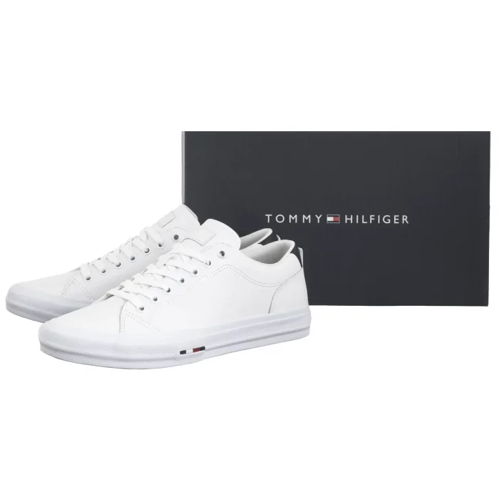 Tenisówki Tommy Hilfiger TH Hi Vulc Street Lth Patch White/Desert Sky FM0FM05312 0K5 – zdjęcie 8
