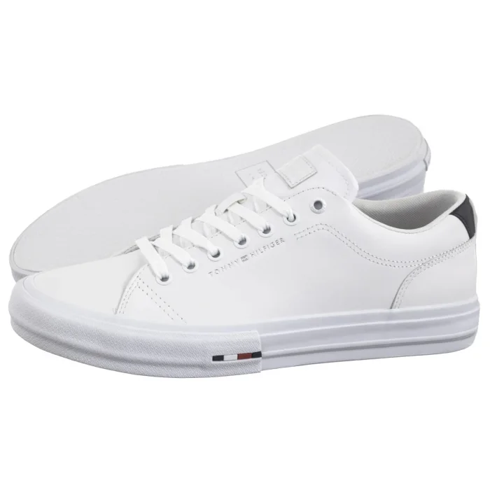 Tenisówki Tommy Hilfiger TH Hi Vulc Street Lth Patch White/Desert Sky FM0FM05312 0K5 – zdjęcie 1
