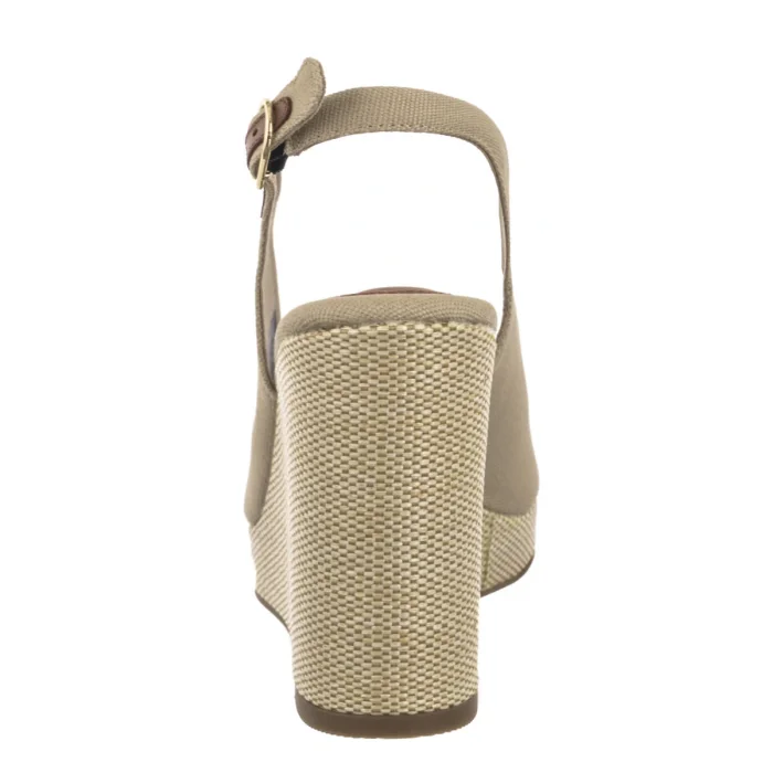 Sandały Tommy Hilfiger Flag High Wedge Espad Slingback Horseradish FW0FW08597 ACC – zdjęcie 5