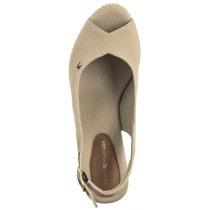 Sandały Tommy Hilfiger Flag High Wedge Espad Slingback Horseradish FW0FW08597 ACC – zdjęcie 6