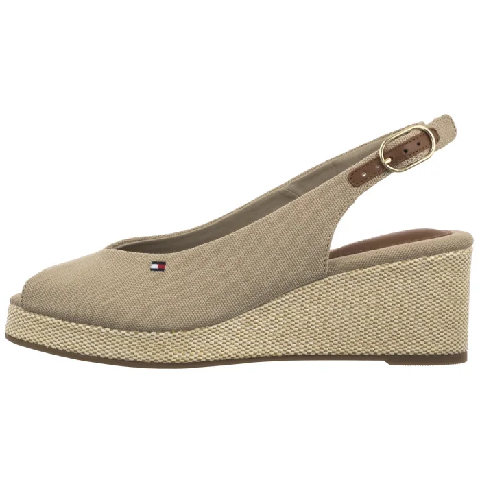 Sandały Tommy Hilfiger Flag Mid Wedge Espad Slingback Horserdish FW0FW08595 ACC – zdjęcie 2