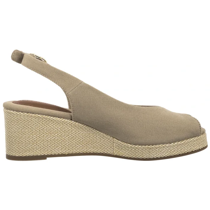 Sandały Tommy Hilfiger Flag Mid Wedge Espad Slingback Horserdish FW0FW08595 ACC – zdjęcie 3