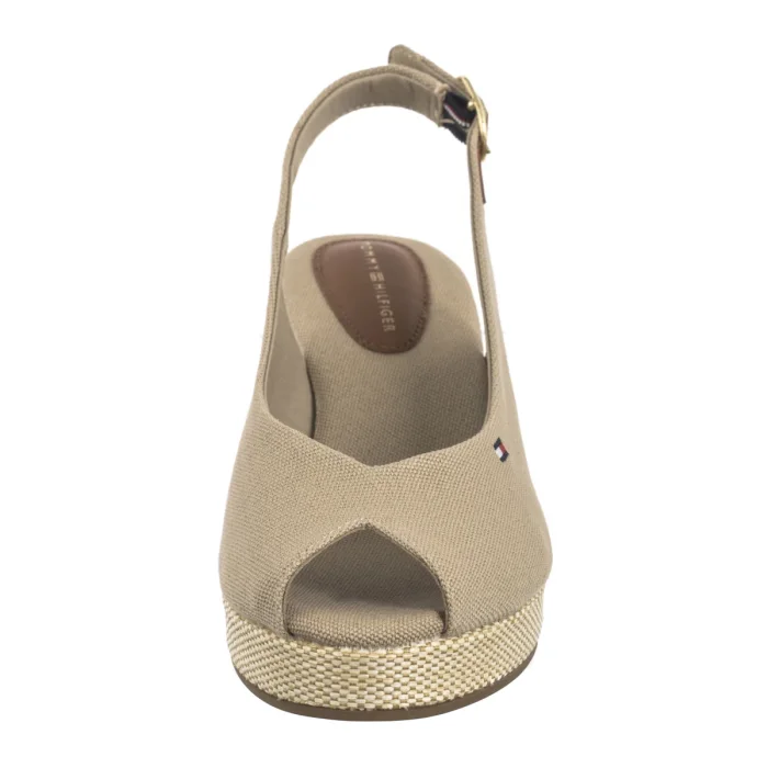Sandały Tommy Hilfiger Flag Mid Wedge Espad Slingback Horserdish FW0FW08595 ACC – zdjęcie 4