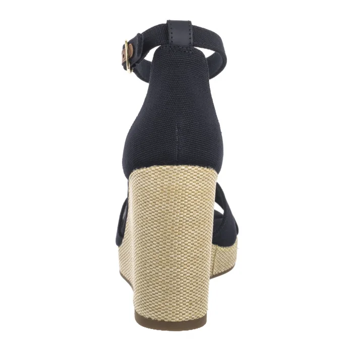 Sandały Tommy Hilfiger Flag High Wedge Espad Crisscross Space Blue FW0FW08661 DW6 – zdjęcie 5