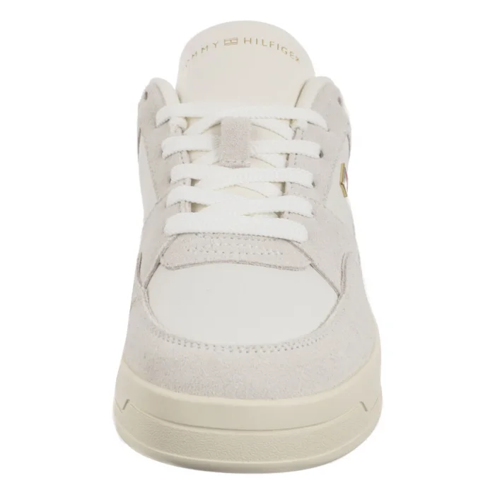 Buty Sportowe Tommy Hilfiger Essential Basket Sneaker Ecru FW0FW08456 YBL – zdjęcie 4